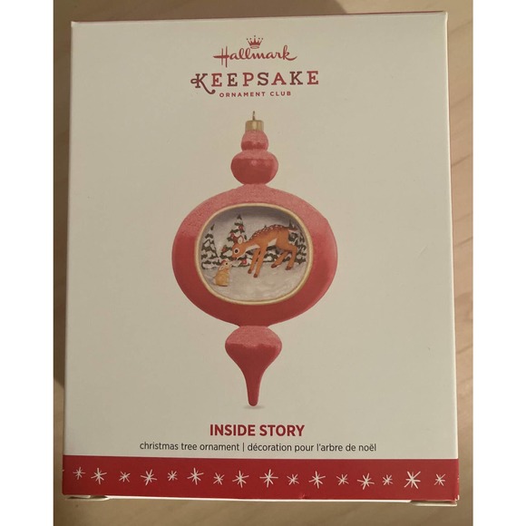 Hallmark Keepsake Ornament Inside Story 2016 Christmas Tree Ornament Deer NIB - Picture 1 of 2